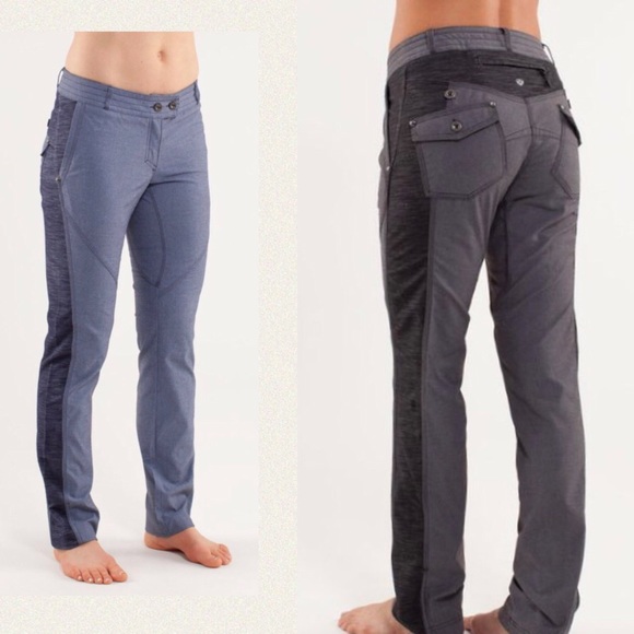 lululemon athletica Pants - Lululemon Slub Ride on Pant | Denim | Size 4
